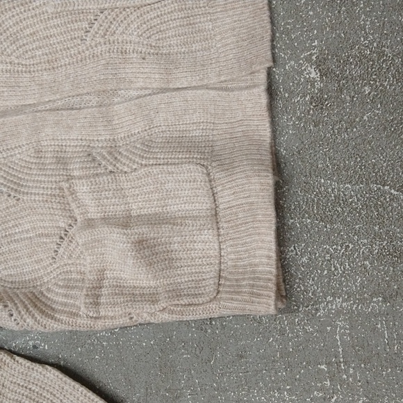 NEW! Democracy Sweater Cozy Knit Cardigan, Oat - Picture 5 of 16